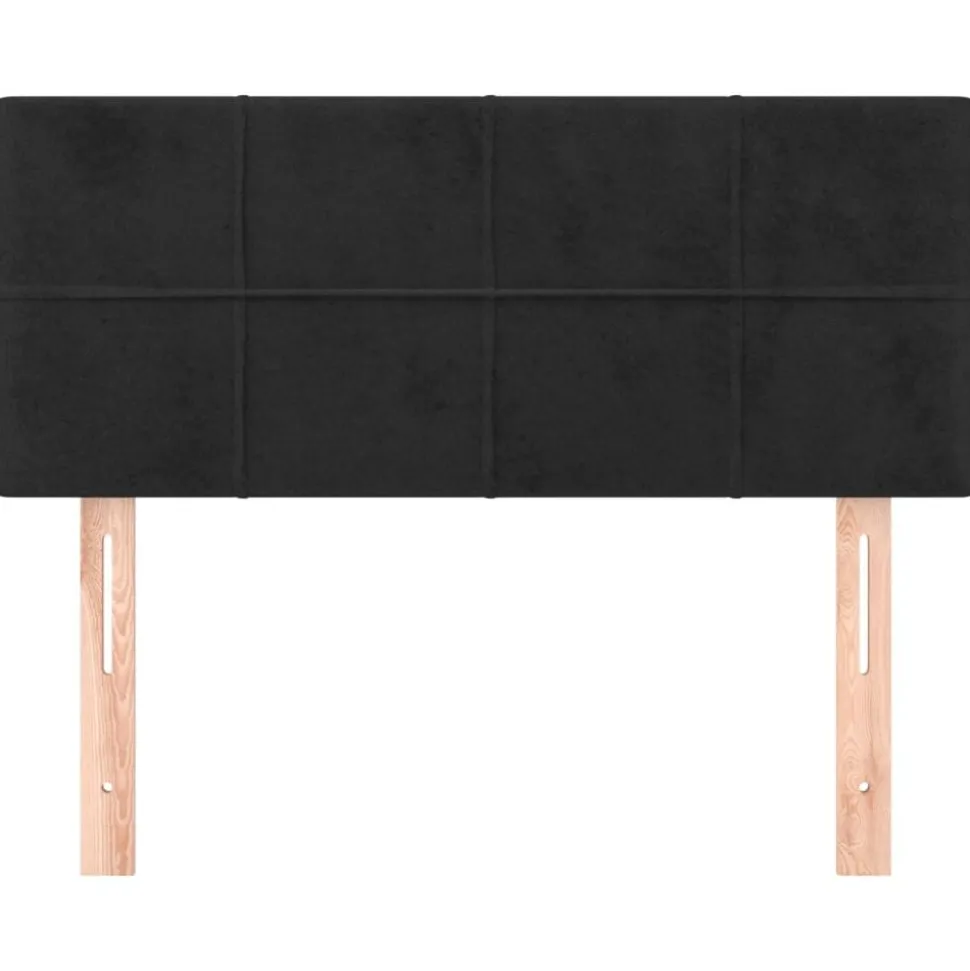 vidaXL Hoofdbord 80x5x78/88 cm fluweel zwart