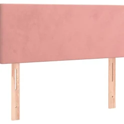 vidaXL Hoofdbord 80x5x78/88 cm fluweel roze