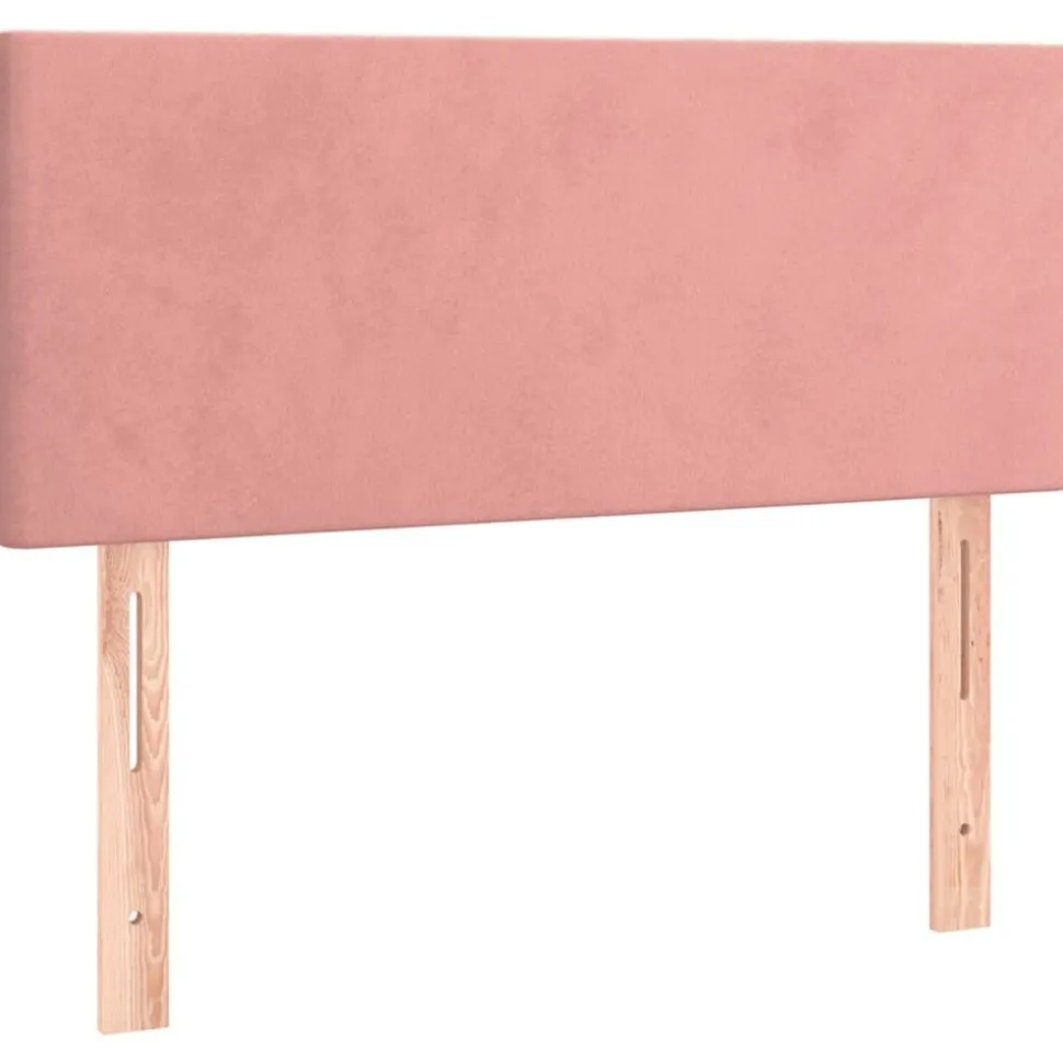 vidaXL Hoofdbord 80x5x78/88 cm fluweel roze