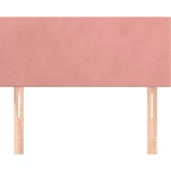 vidaXL Hoofdbord 80x5x78/88 cm fluweel roze