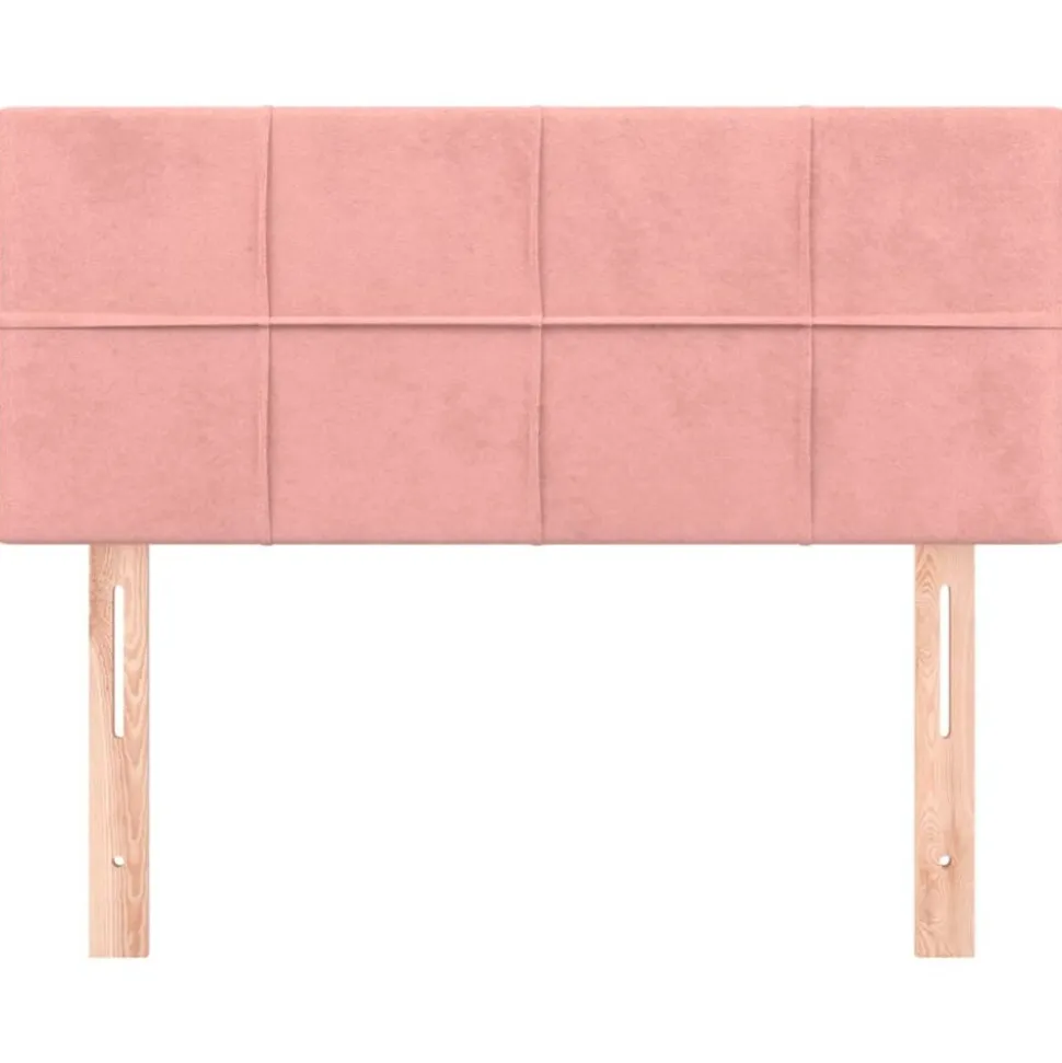 vidaXL Hoofdbord 80x5x78/88 cm fluweel roze