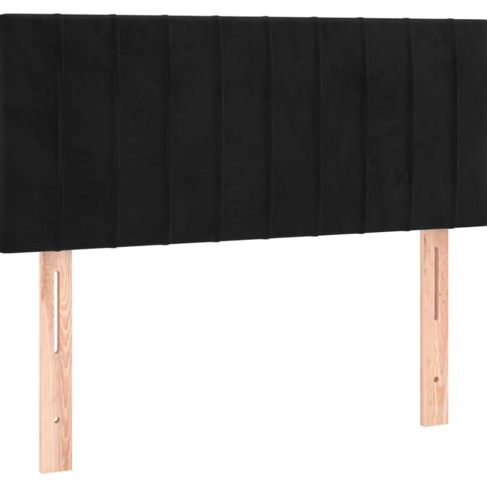 vidaXL Hoofdbord 80x5x78/88 cm fluweel zwart