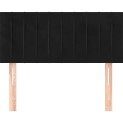 vidaXL Hoofdbord 80x5x78/88 cm fluweel zwart