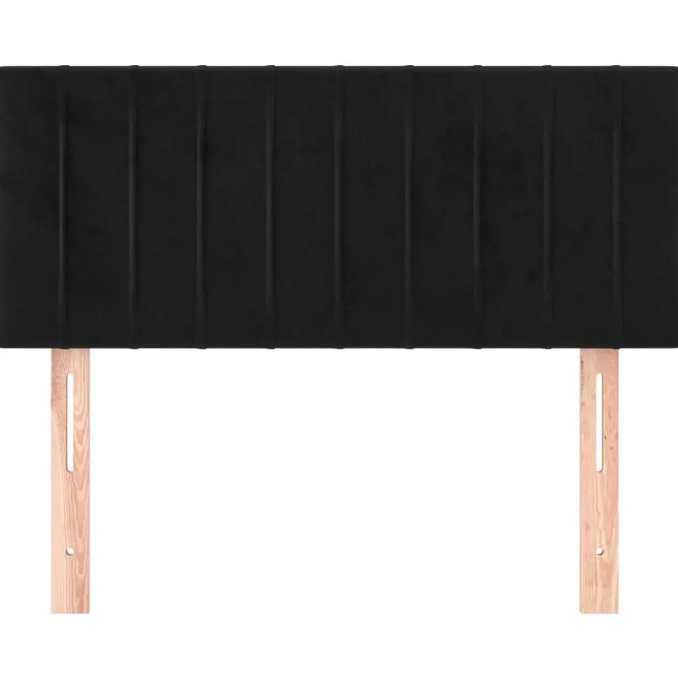 vidaXL Hoofdbord 80x5x78/88 cm fluweel zwart