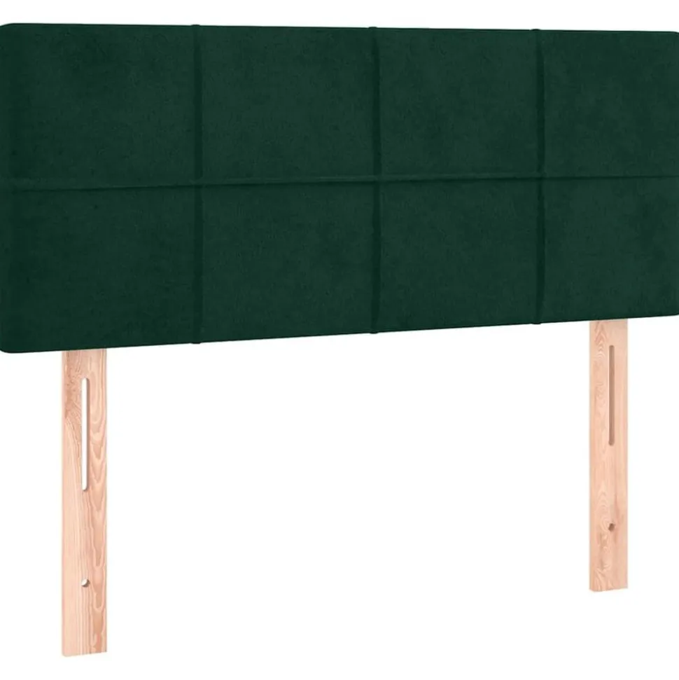 vidaXL Hoofdbord 80x5x78/88 cm fluweel donkergroen