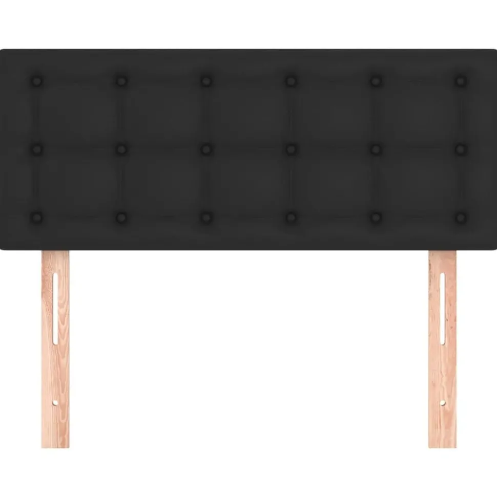 vidaXL Hoofdbord 80x5x78/88 cm kunstleer zwart