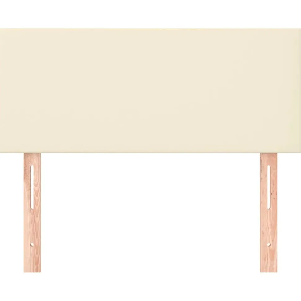 vidaXL Hoofdbord 80x5x78/88 cm kunstleer crèmekleurig