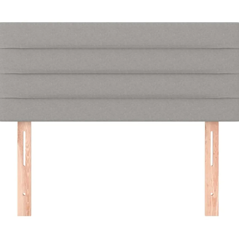 vidaXL Hoofdbord 80x5x78/88 cm stof lichtgrijs
