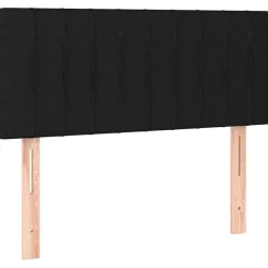 vidaXL Hoofdbord 80x5x78/88 cm stof zwart