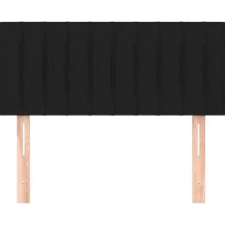 vidaXL Hoofdbord 80x5x78/88 cm stof zwart