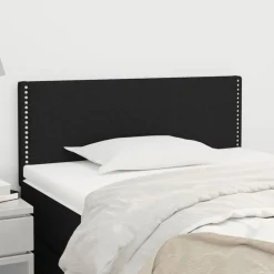 vidaXL Hoofdbord 80x5x78/88 cm stof zwart