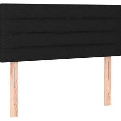 vidaXL Hoofdbord 80x5x78/88 cm stof zwart