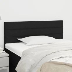 vidaXL Hoofdbord 80x5x78/88 cm stof zwart
