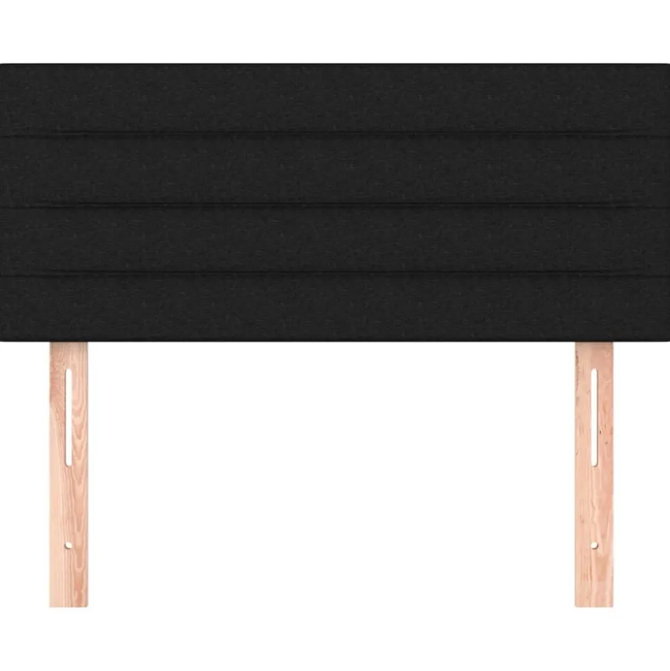 vidaXL Hoofdbord 80x5x78/88 cm stof zwart