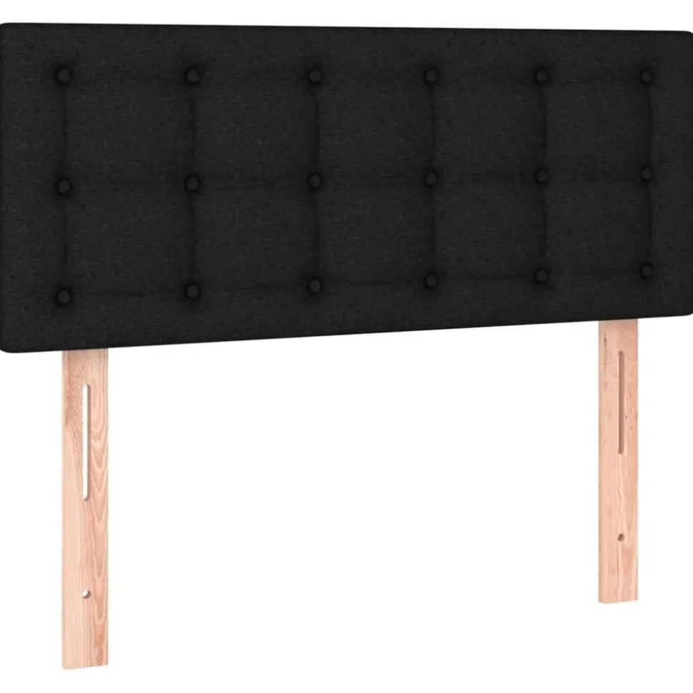vidaXL Hoofdbord 80x5x78/88 cm stof zwart