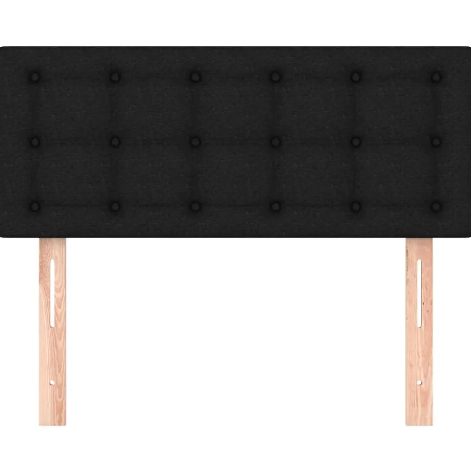 vidaXL Hoofdbord 80x5x78/88 cm stof zwart