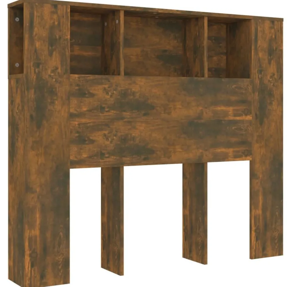 vidaXL Hoofdbordkast 120x18,5x102,5 cm gerookt eikenkleurig