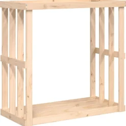 vidaXL Houtblokhouder 108x52x106 cm massief grenenhout