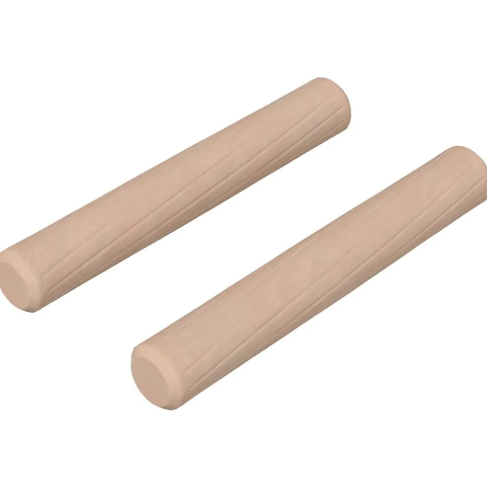 vidaXL Houten Dowels 2 pcs Naturel Ø 6 x 40 mm Massief Hout