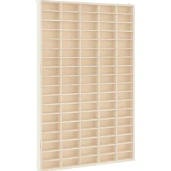 vidaXL Houten Verzamelaarsvitrine met 90 Vakken 50,5x4,5x79cm