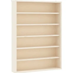 vidaXL Houten verzamelvitrine met 6 planken 40x8,5x55 cm