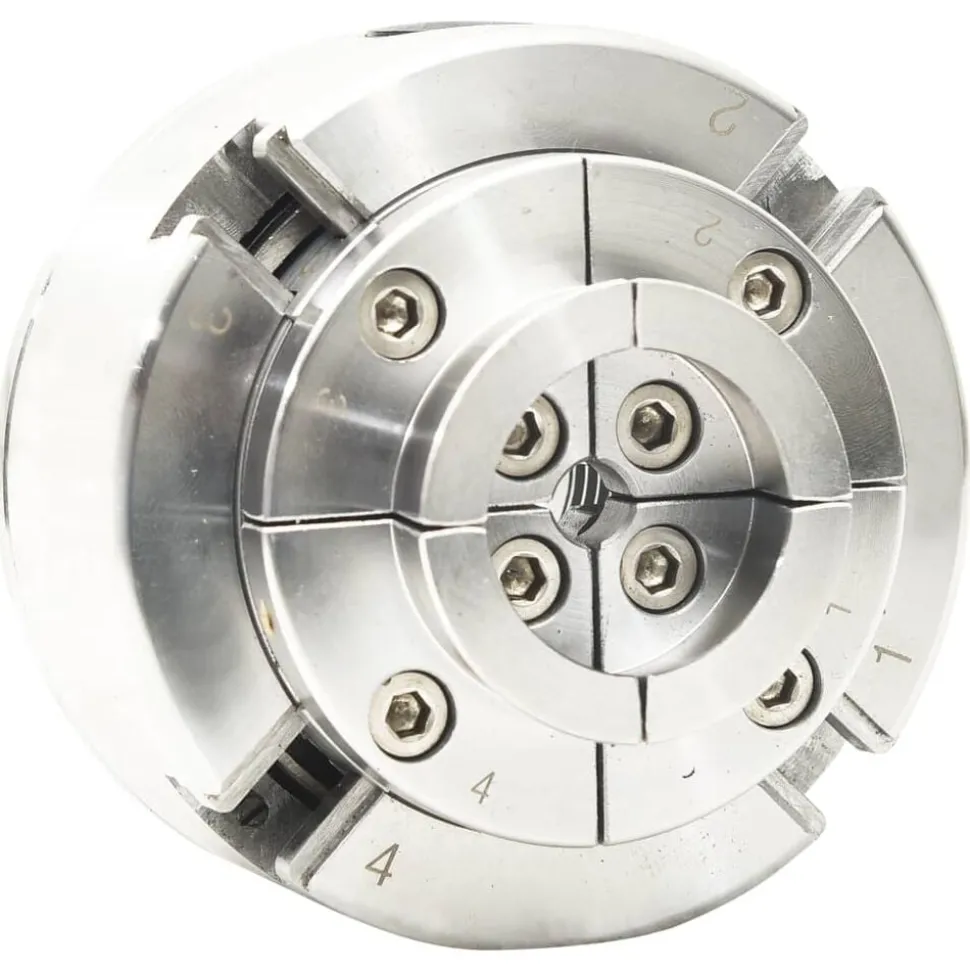 vidaXL Houtklauwplaat 4 bekken M33 verbinding 96 mm staal zilverkleur