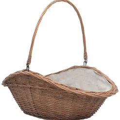 vidaXL Houtmand met handvat 60x44x55 cm natuurlijk wilgenhout
