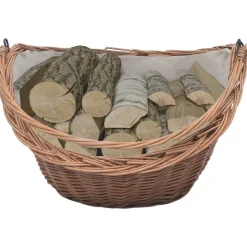vidaXL Houtmand met handvat 60x44x55 cm natuurlijk wilgenhout