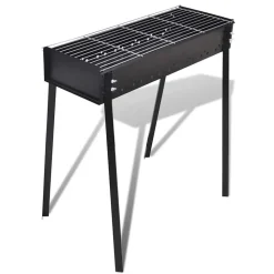 vidaXL Houtskoolbarbecue staand vierkant 75x28 cm