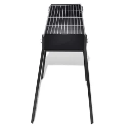 vidaXL Houtskoolbarbecue staand vierkant 75x28 cm