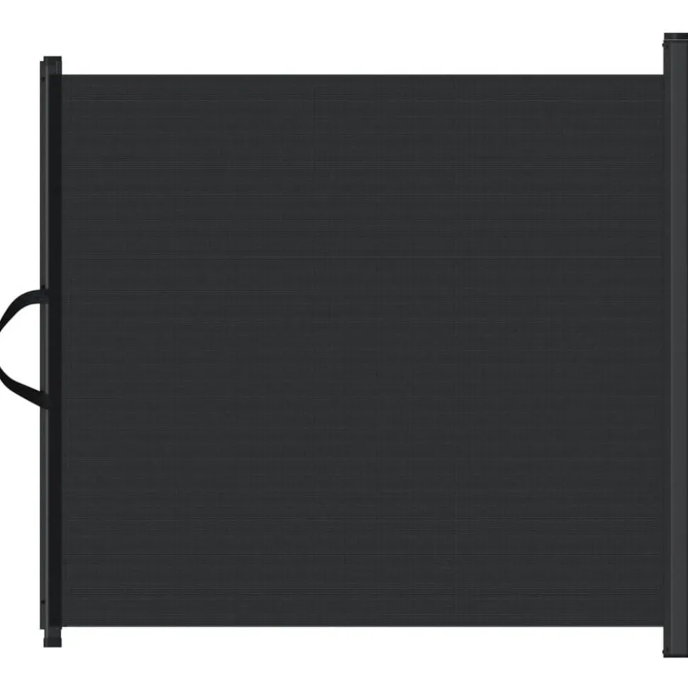 vidaXL Huisdierenhek uittrekbaar 82,5x125 cm zwart
