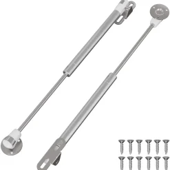 vidaXL Hydraulische Gasveer 2 pcs Zilver 280 x 17 x 16 mm PP en IJzer