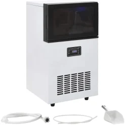 vidaXL IJsblokjesmachine 45 kg/24 u zwart