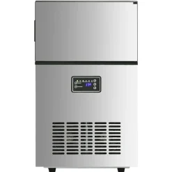 vidaXL IJsblokjesmachine 45 kg / 24 u zilverkleurig