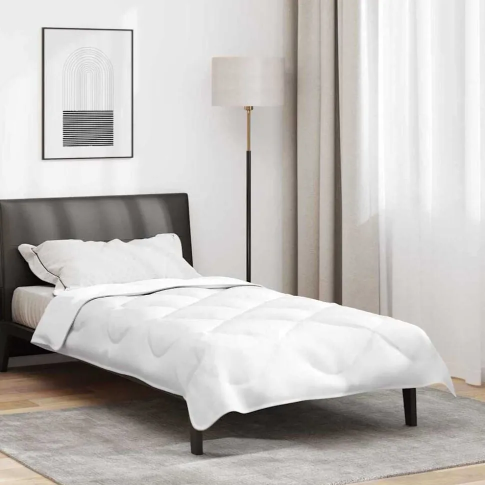 vidaXL 2-in-1 Dekbed Wit 135 x 200 cm Polyester