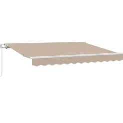vidaXL Inklapbaar Zonnescherm Beige 250 x 200 cm Stof