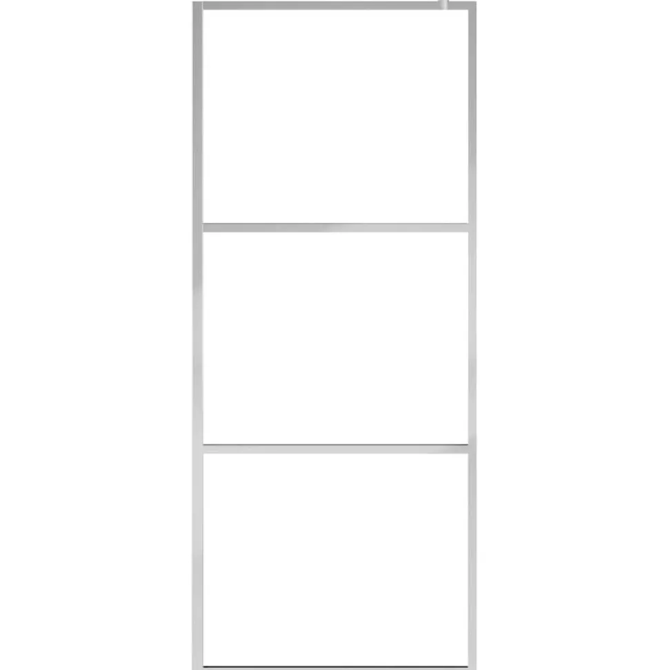 vidaXL Inloopdouchewand mat 80x195 cm ESG-glas