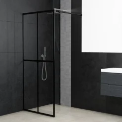 vidaXL Inloopdouchewand 80x195 cm transparant gehard glas