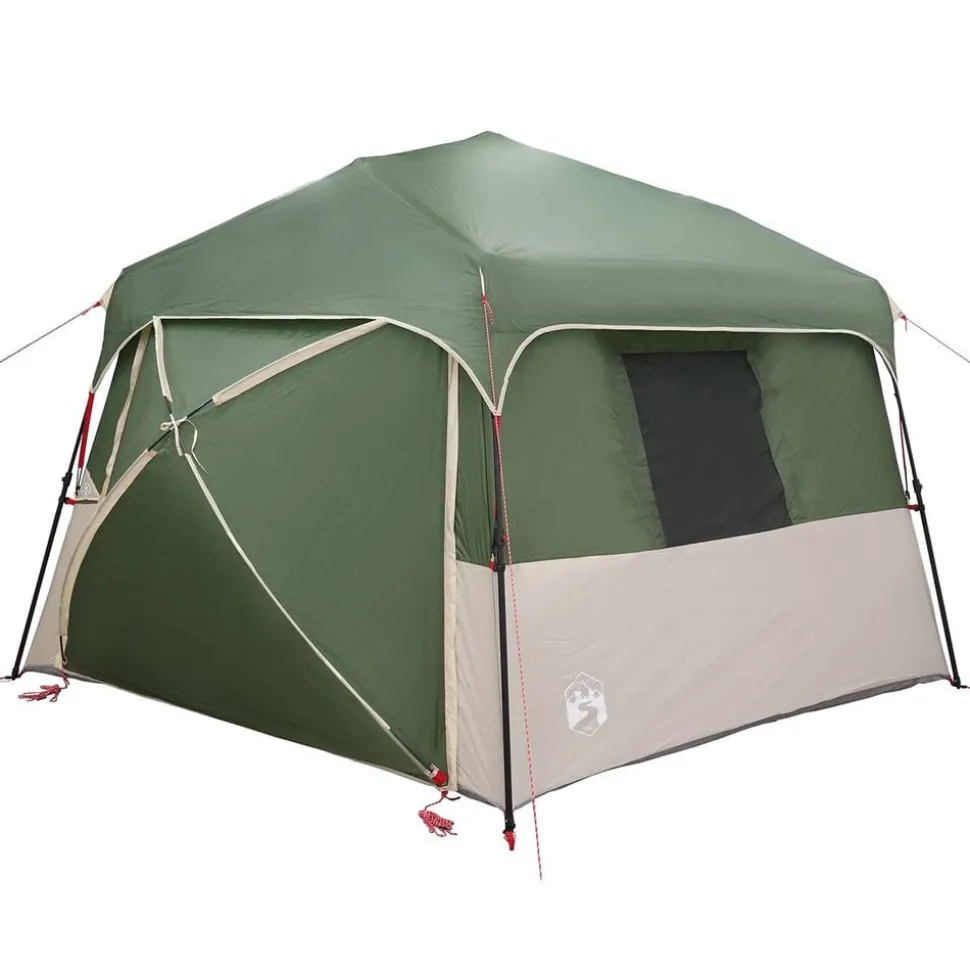 vidaXL Instant tent met regenhuif voor 12 personen met snelontgrendeling