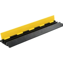 vidaXL Kabelbeschermer drempels 2 st 2 tunnels 101,5 cm rubber