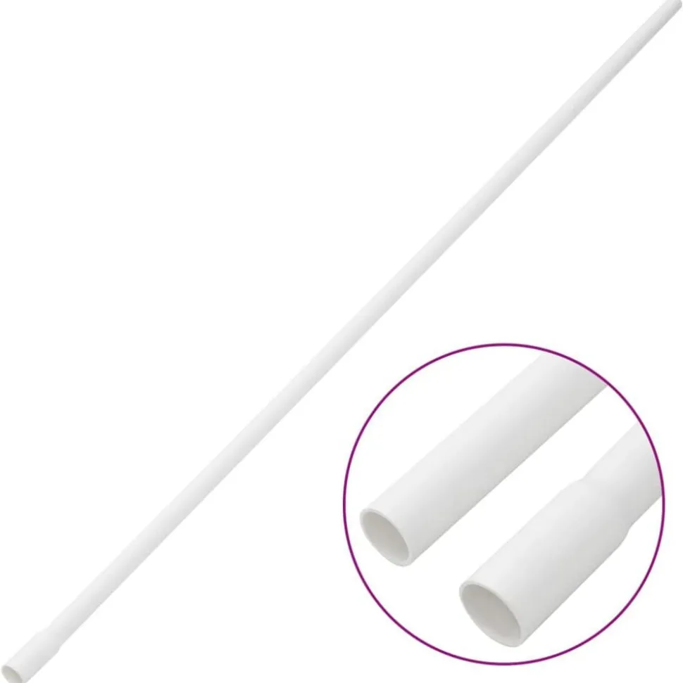 vidaXL Kabelgoot Ø16 mm 10 m PVC