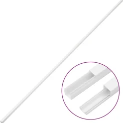 vidaXL Kabelgoot 10x10 mm 10 m PVC