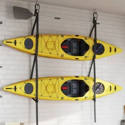 vidaXL Kajakopbergriemen dubbel met peddelklemmen 50 kg