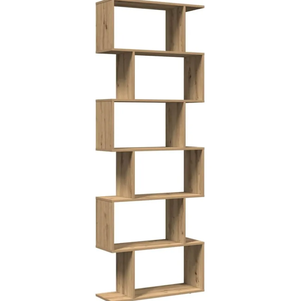 vidaXL Kamerscherm / boekenkast 6-laags 70x24x193 cm hout artisanaal