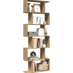 vidaXL Kamerscherm / boekenkast 6-laags 70x24x193 cm hout artisanaal