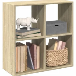 vidaXL Kamerscherm / boekenkast 69,5x29x69,5 cm hout sonoma eikenkleur