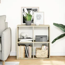 vidaXL Kamerscherm / boekenkast 69,5x29x69,5 cm hout sonoma eikenkleur