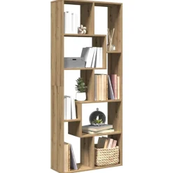 vidaXL Kamerscherm / boekenkast 67x25x161,5 cm hout artisanaal eiken