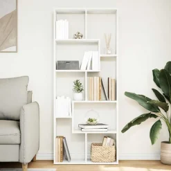 vidaXL Kamerscherm / boekenkast 67x25x161,5 cm bewerkt hout wit