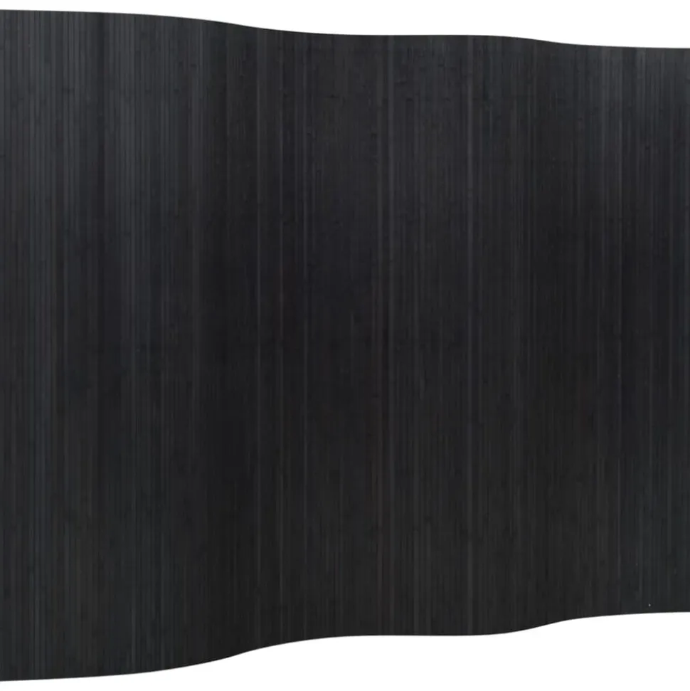 vidaXL Kamerscherm breedte 250 cm hoogte 165 cm bamboe zwart